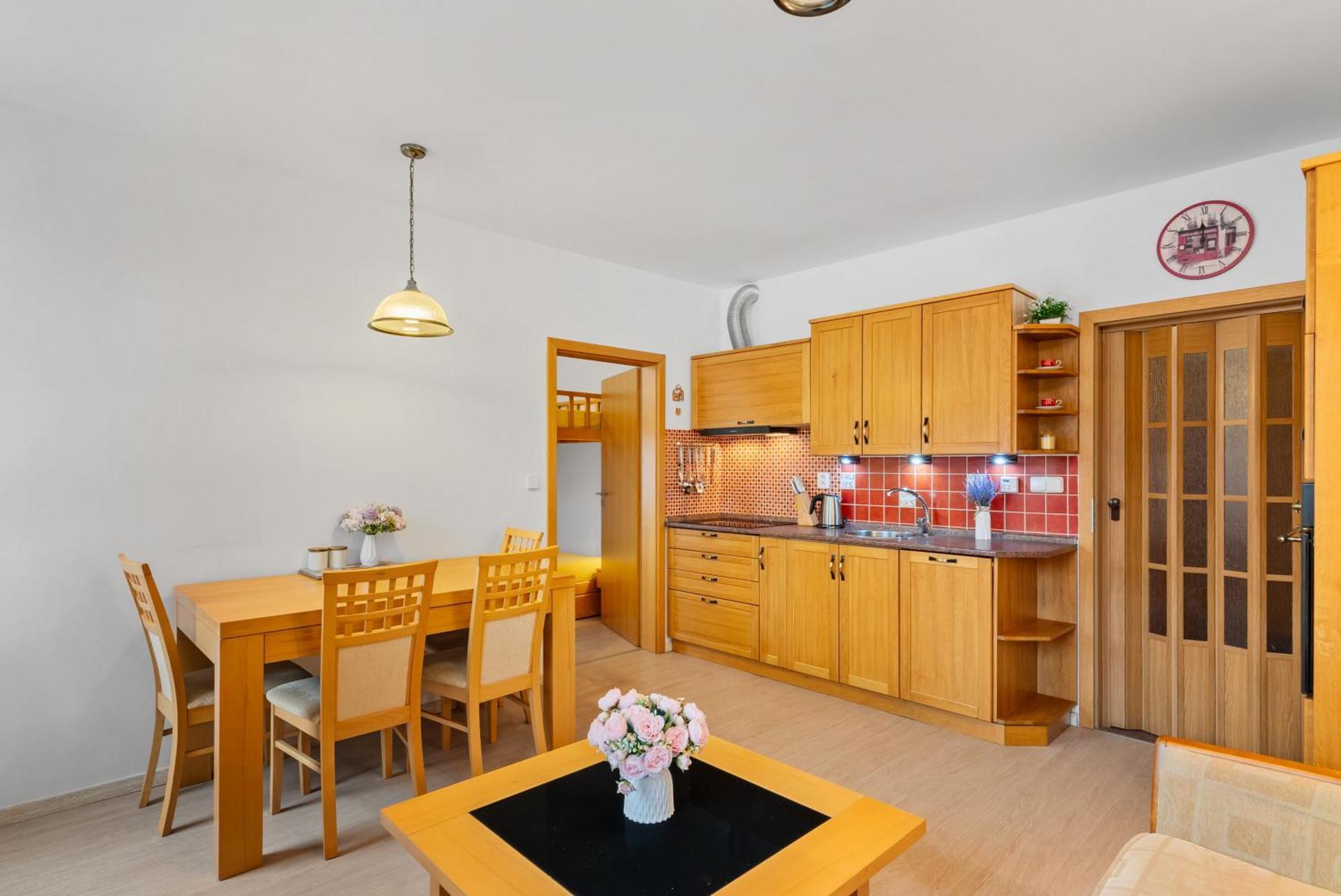 WELLNESS APARTMÁN RESIDENT HARRACHOV C308 Horský apartmán 2KK s velkou terasou a vlastním parkováním v garáži Harrachov Exterior foto
